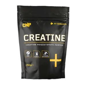 Black bag of CNP creatine monohydrate powder